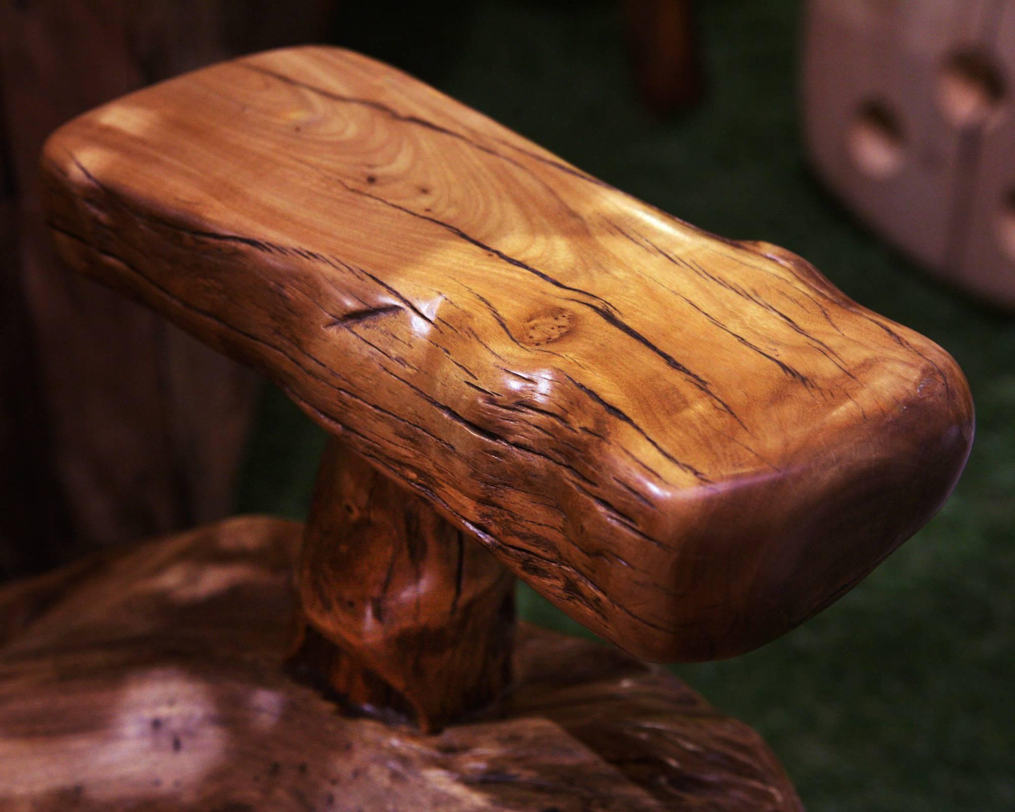 Hand-Crafted Molave Wood One Bench in Solid Molave Wood