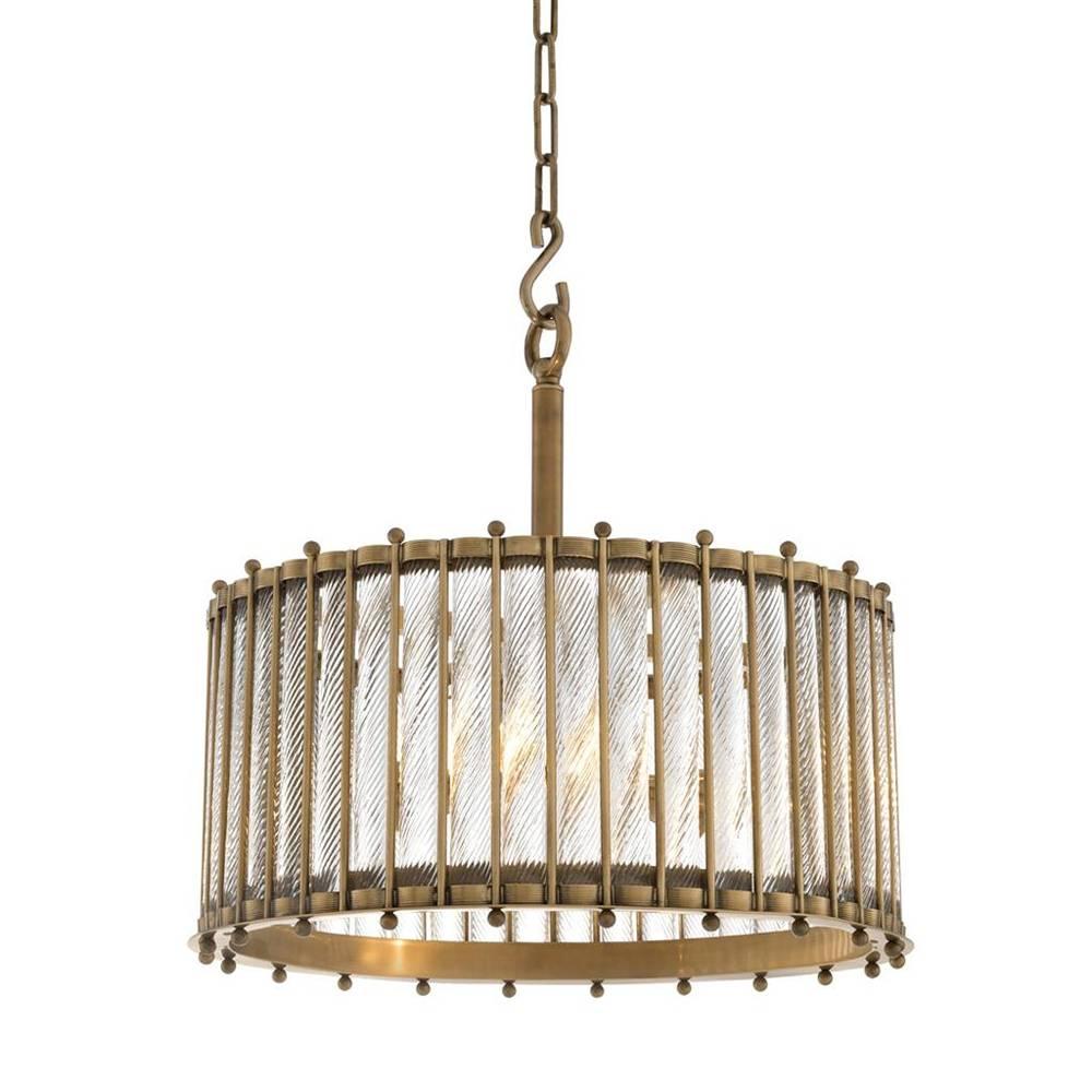 Mezzo Large Chandelier with Antique Brass