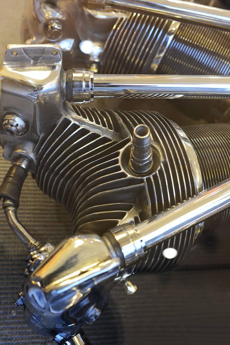 Hand-Crafted Pratt & Whitney Engine with Nine Cylinders and Overhead Valves