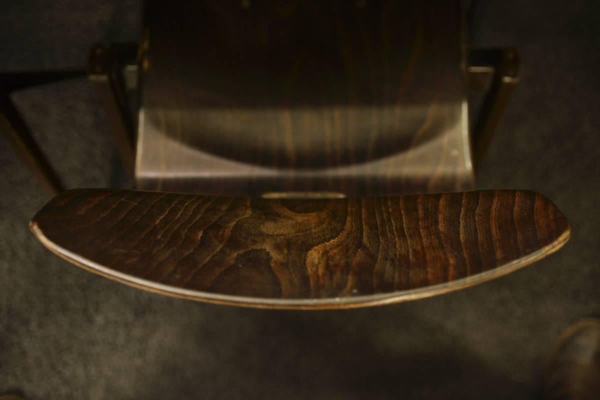 20th Century Chair in Massive Oak Design By Wim Rietveld