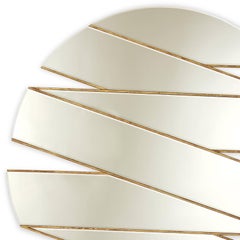 Mirror Zig-Zag with Antique Gold Finish