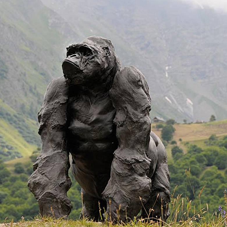 resin gorilla statue
