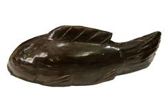 Fishes in Petrified Wood Sculpture Exceptional Piece