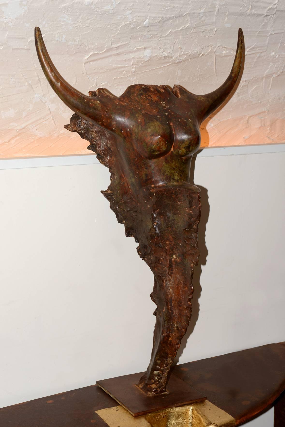 French Sculpture Taurus Women For Sale