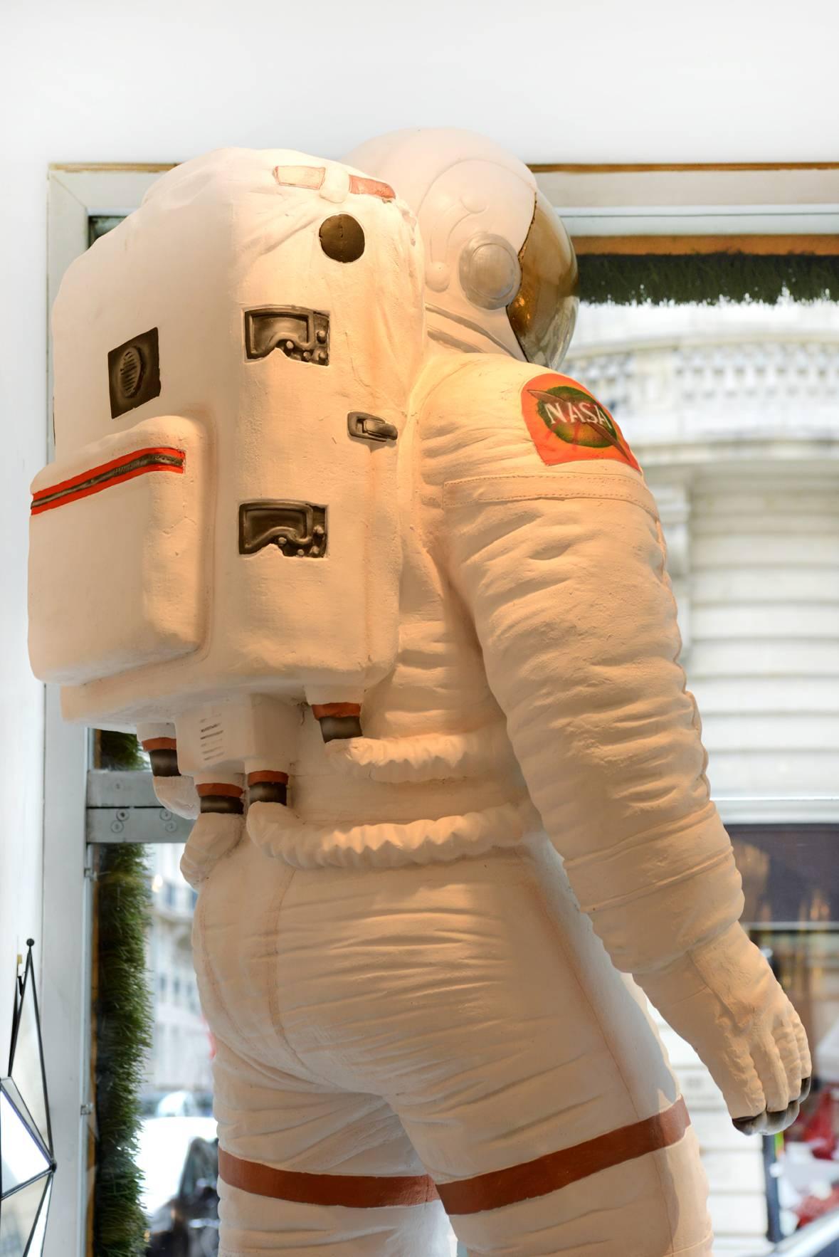 German US Astronaut NASA Sculpture in Resin 2016 For Sale