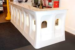 Bar Fuselage Art Made with Portholes Airbus A340 Aircraft Fuselage 2016