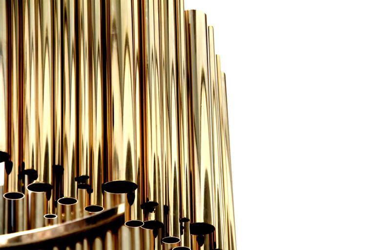 Chandelier Brass Tubes with GoldPlated Brass Tubes For Sale at 1stDibs
