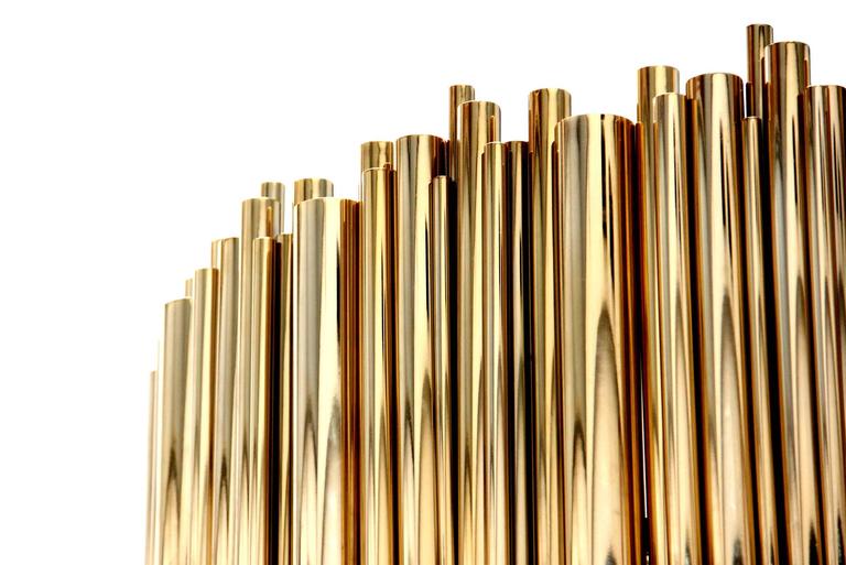 Chandelier Brass Tubes with GoldPlated Brass Tubes For Sale at 1stDibs