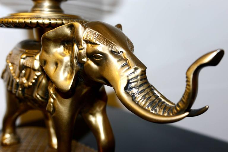 Photophores Elephant Set of Two in Brass in Vintage Finish at 1stDibs
