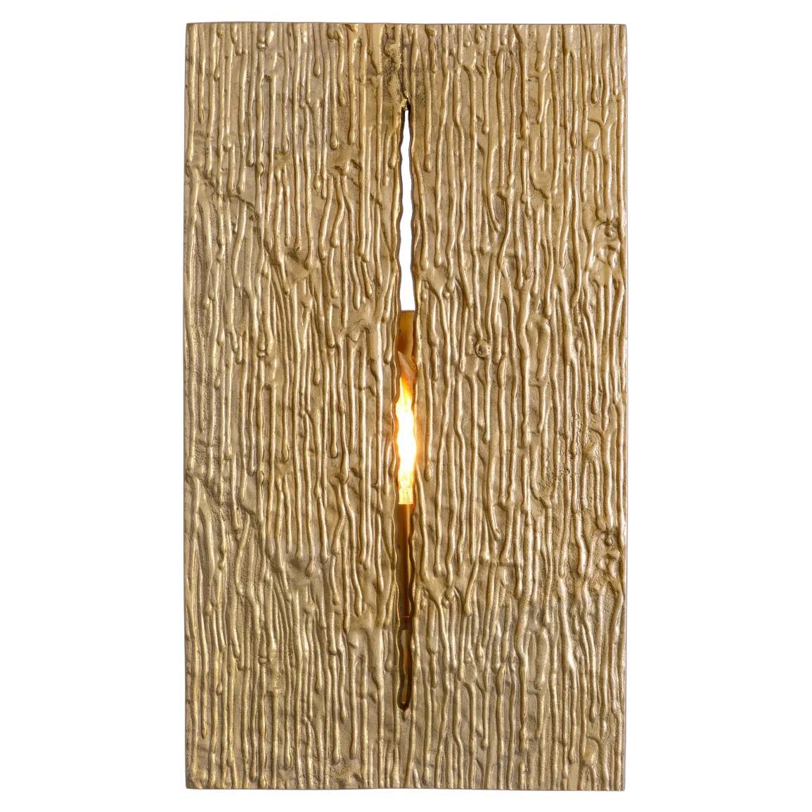 Lampe murale en laiton Glow en vente