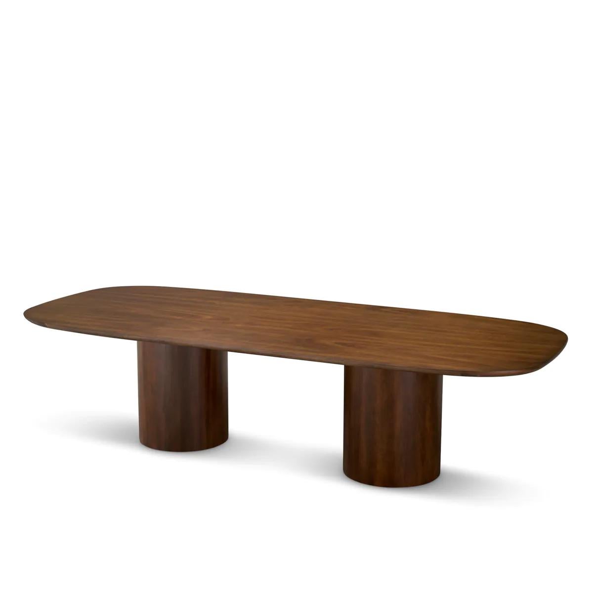 Vietnamese Greta Brown Dining Table For Sale