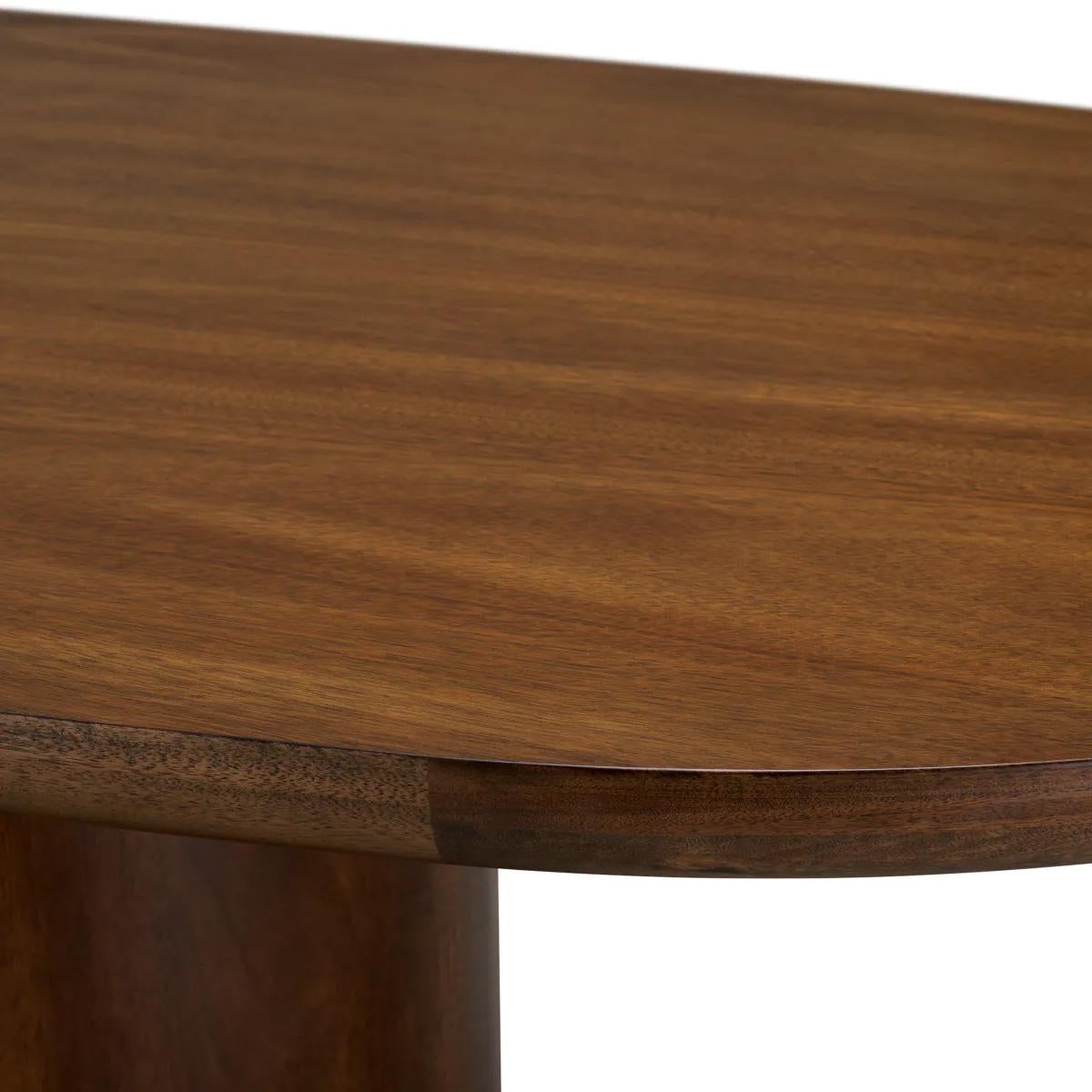 Wood Greta Brown Dining Table For Sale
