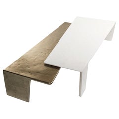 Mesa de centro Edena de mármol blanco