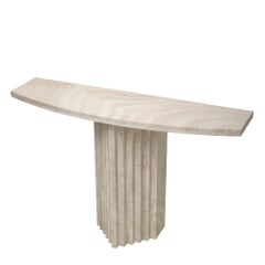 Malaka Travertine Console Table