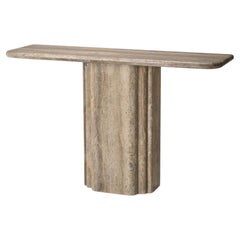 Mesa consola de travertino Alkaria