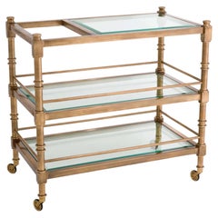Retro-Trolley aus Messing
