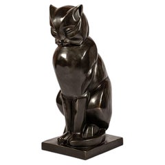 Cat Bronze Sculpture