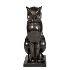 Cat Bronze Sculpture