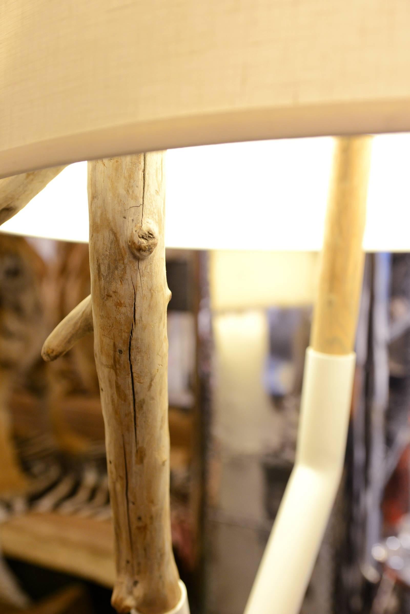 driftwood standing lamp