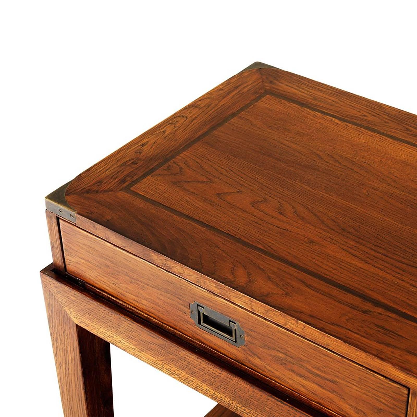 antique oak console table