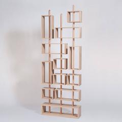 Adjustable Bookcase in Solid French Raw Oak