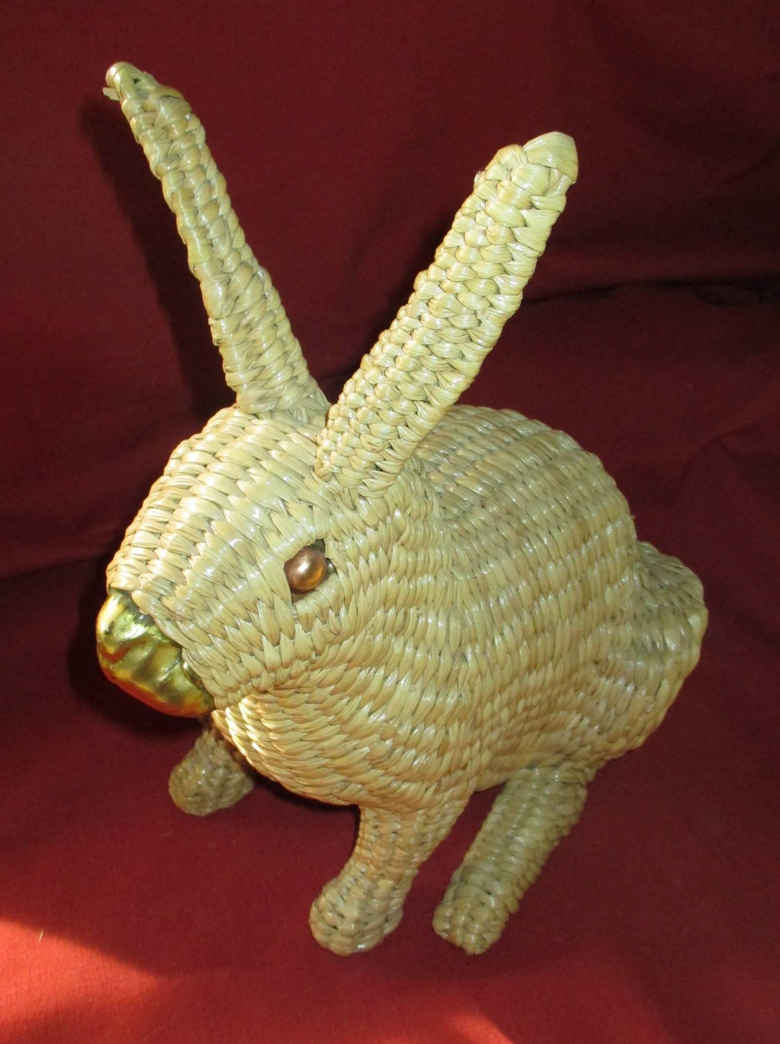 Welded Mario Lopez Torres, Chuspata Rabbit Figure, Tzumindi, Michoacan, 1974, Mexico For Sale