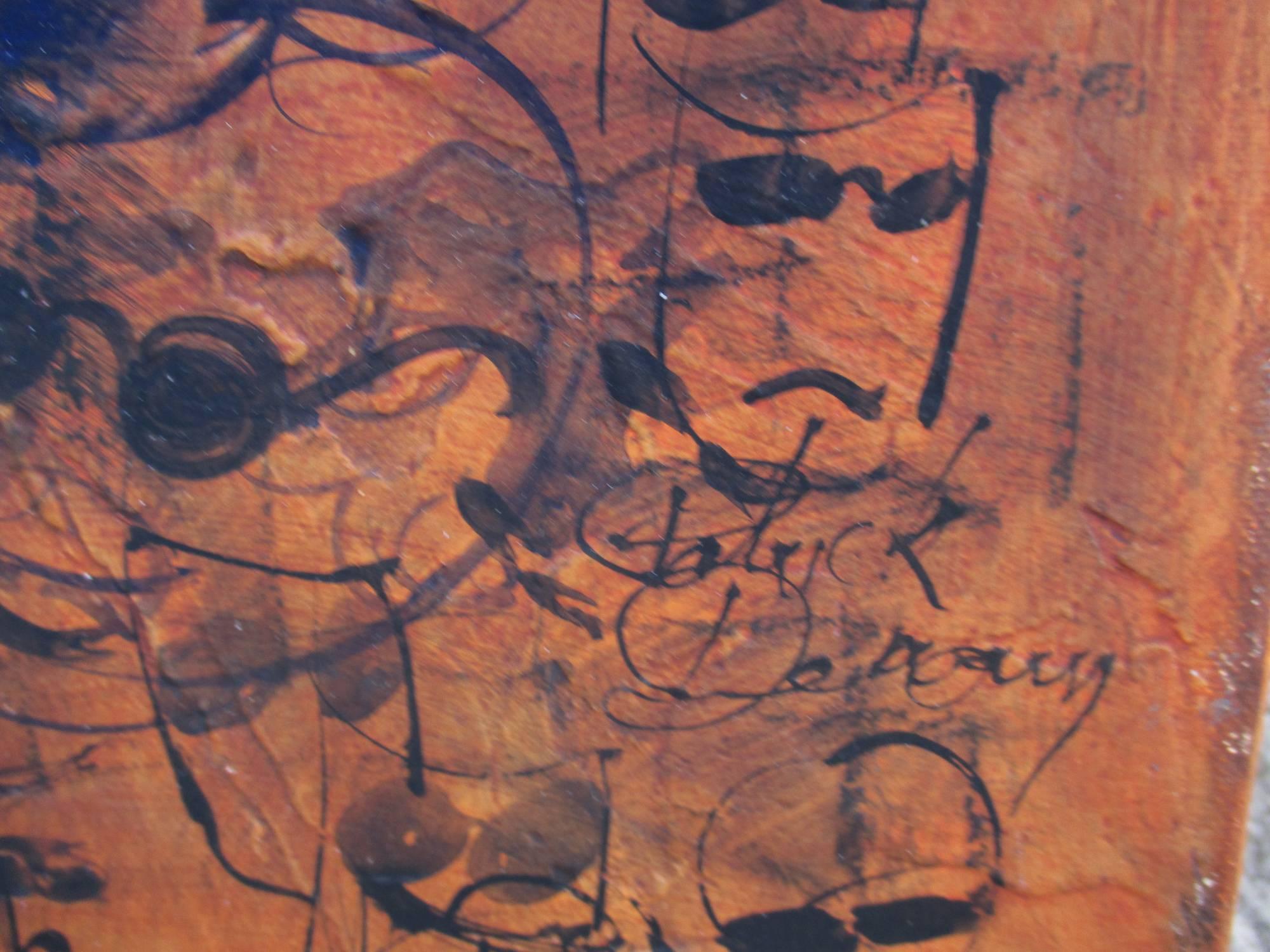 Patrick Denoun était un artiste français prospère vivant à Puerto Vallarta, Jalisco, au Mexique, dans le dernier quart du XXe siècle. (B. France 1950 - décédé au Mexique 2007). Il s'agit de l'une de ses œuvres les plus grandes et les plus colorées,