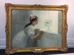 Beautiful Painting of a French Girl by Marguerite Anne Rose Delorme