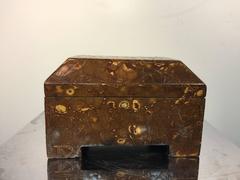 Sensational Tessellated Coconut Shell Box by Maitland-Smith