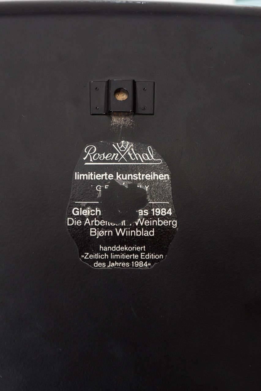 Bjorn Wiinblad 'Parable of the Vineyard Laborers' Plaque for Rosenthal For Sale 1
