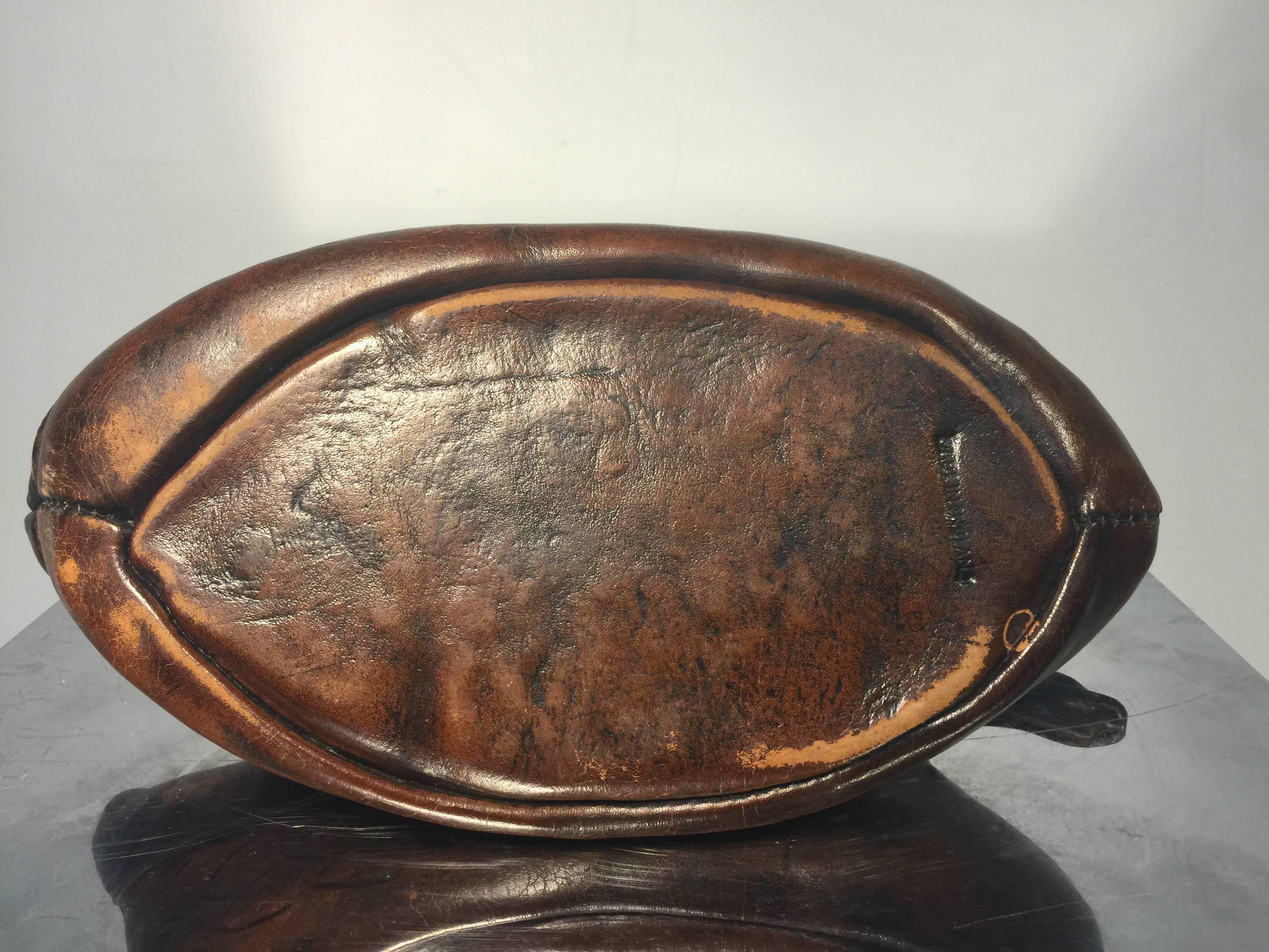 20th Century Amazing Leather Duck by Abercrombie and Fitch, circa 1950 For Sale