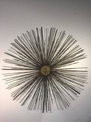 Exceptional Curtis Jere Starburst Wall-Mounted Dimensional Sculpture