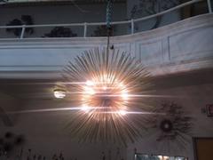 Monumental Pair of Giant Brass Italian Chandeliers