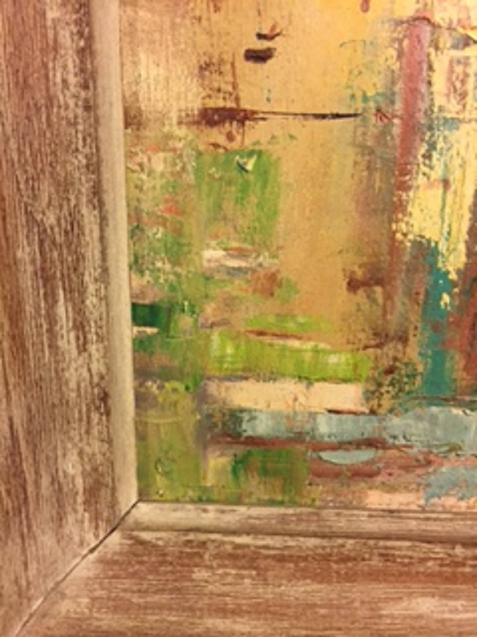 American Great Abstract Modern Painting in the Manner of Gerhard Richter For Sale