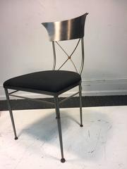 Exceptional Mixed-Metal Occasional Chair by DIA