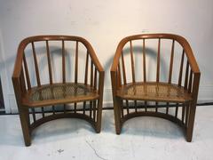 Wonderful Pair of Danish Modern Spindle Back Chairs in the Manner of Hans Wegner