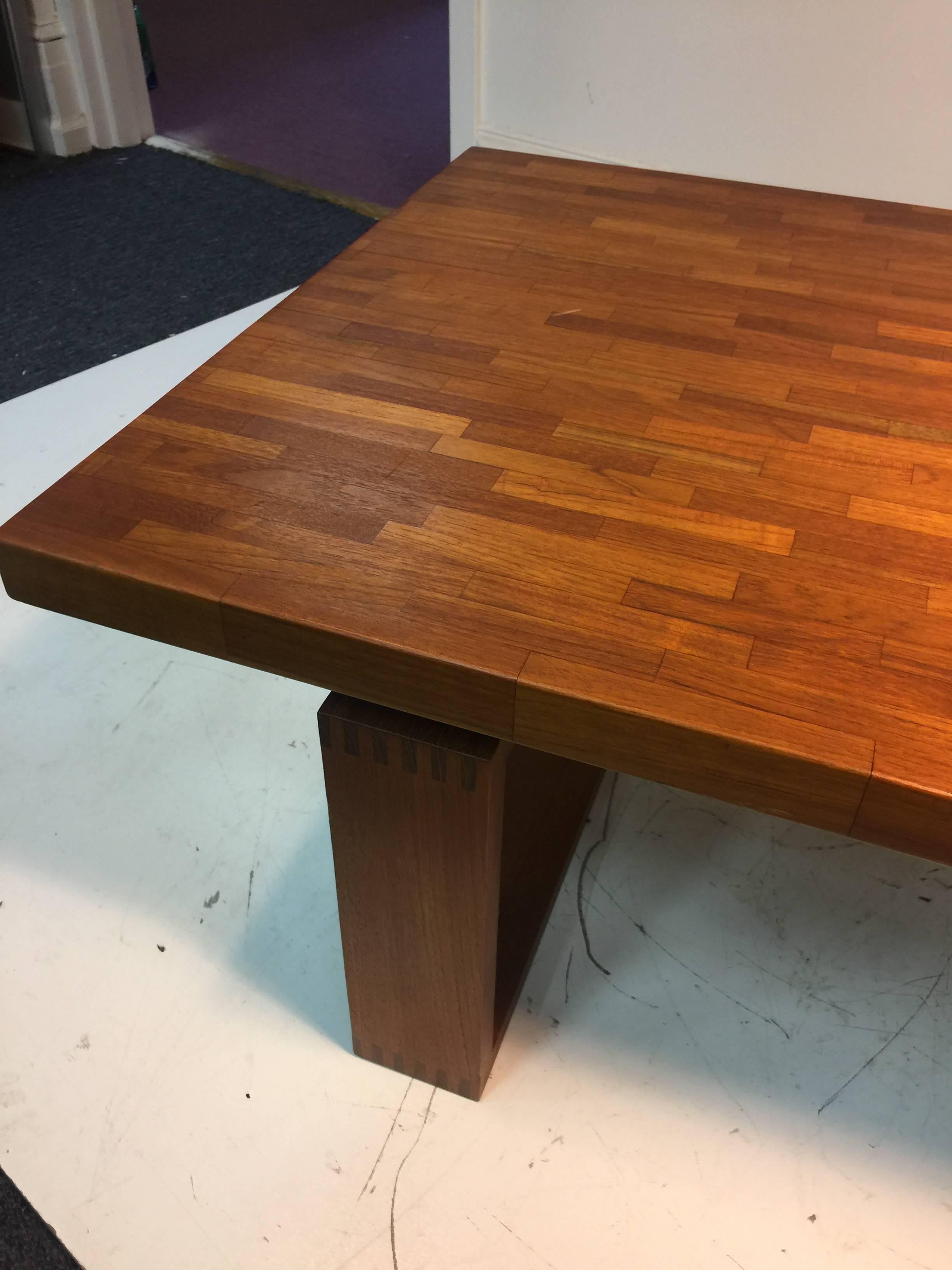 Wood Scandinavian Modern Bench or Coffee Table in the Manner of Torbjorn Afdal For Sale