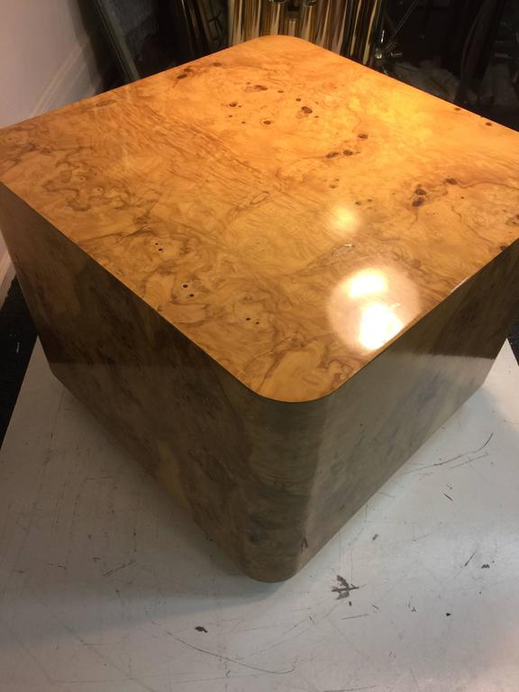 Fabulous Burl Wood Coffee Table or Center Table by Milo Baughman For Sale 2
