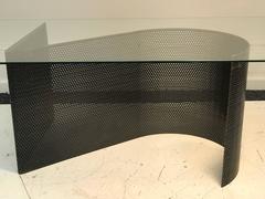 Exceptional Modern Curved Base Coffee or Cocktail Table in the Manner of Mategot