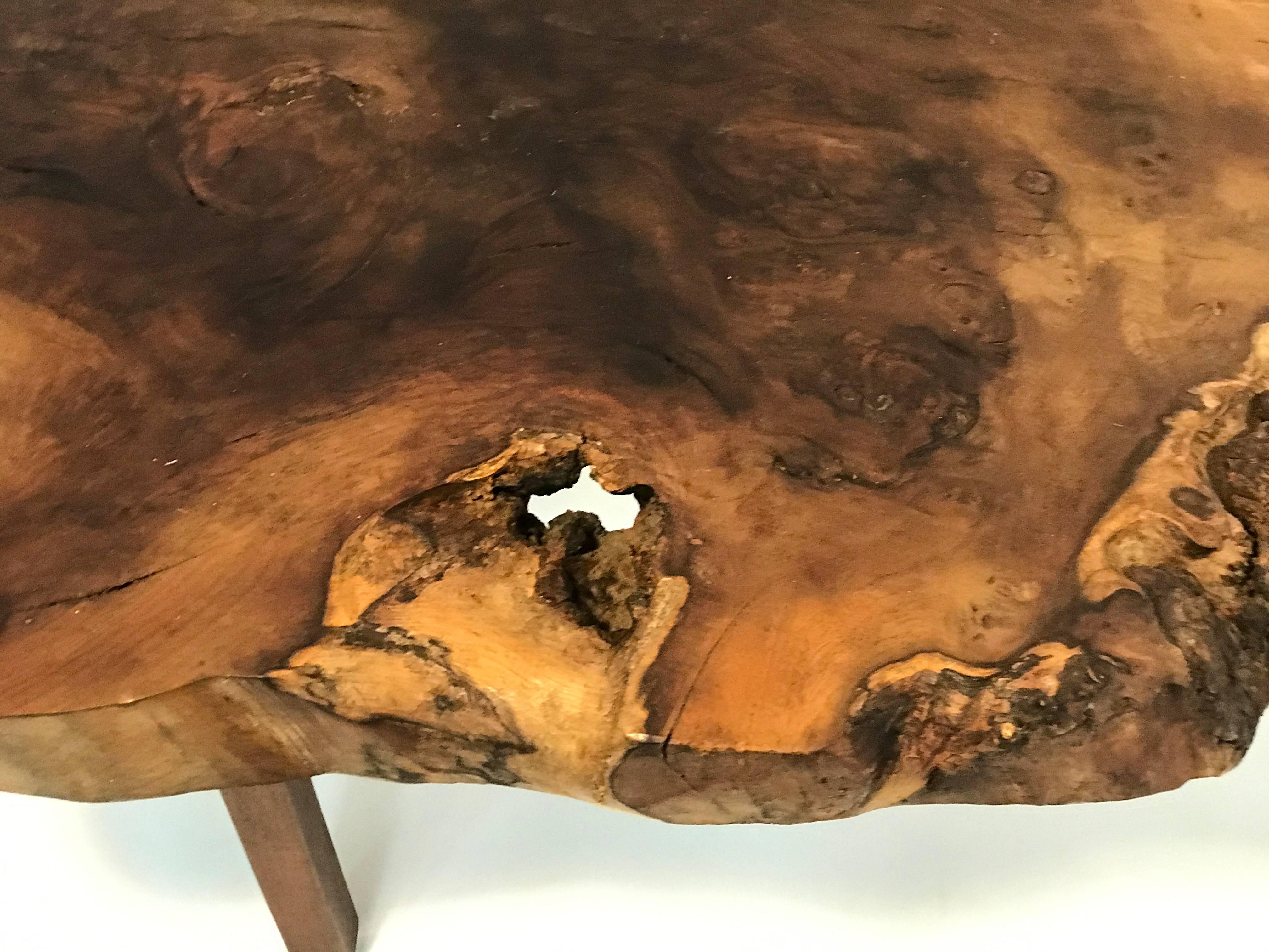 Gorgeous Live Edge Coffee Table  in the manner of nakashima  For Sale 1