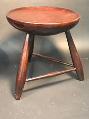 Super Pair of Wooden Stools or Side Tables in the Manner of Charlotte Perriand