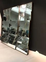 Sensational "Slopes" Cubist Style Wall Mirror by Neal Small