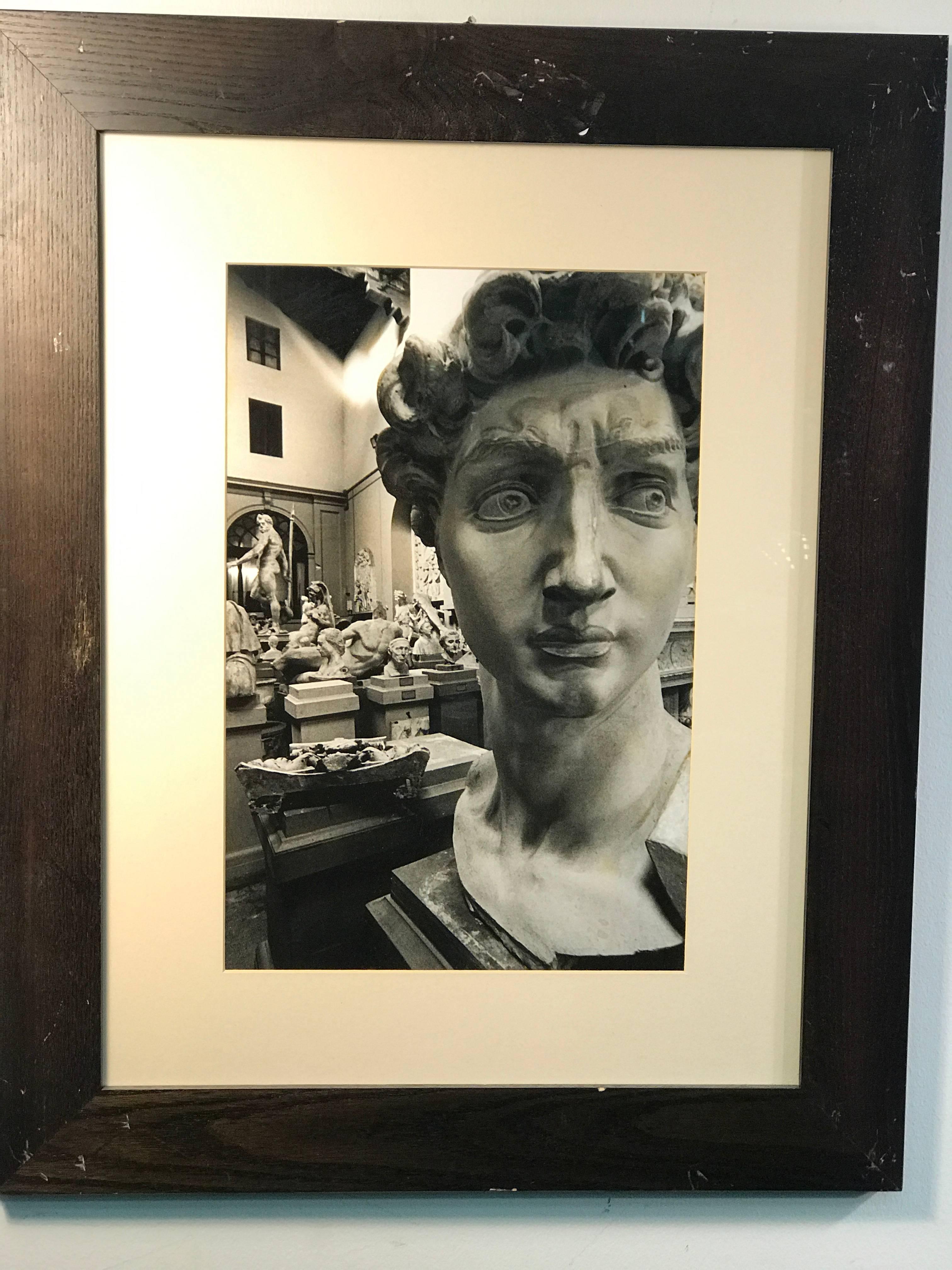 Set of Two Exceptional Quality Photographs of Roman Busts Signed and Dated In Good Condition For Sale In Mount Penn, PA