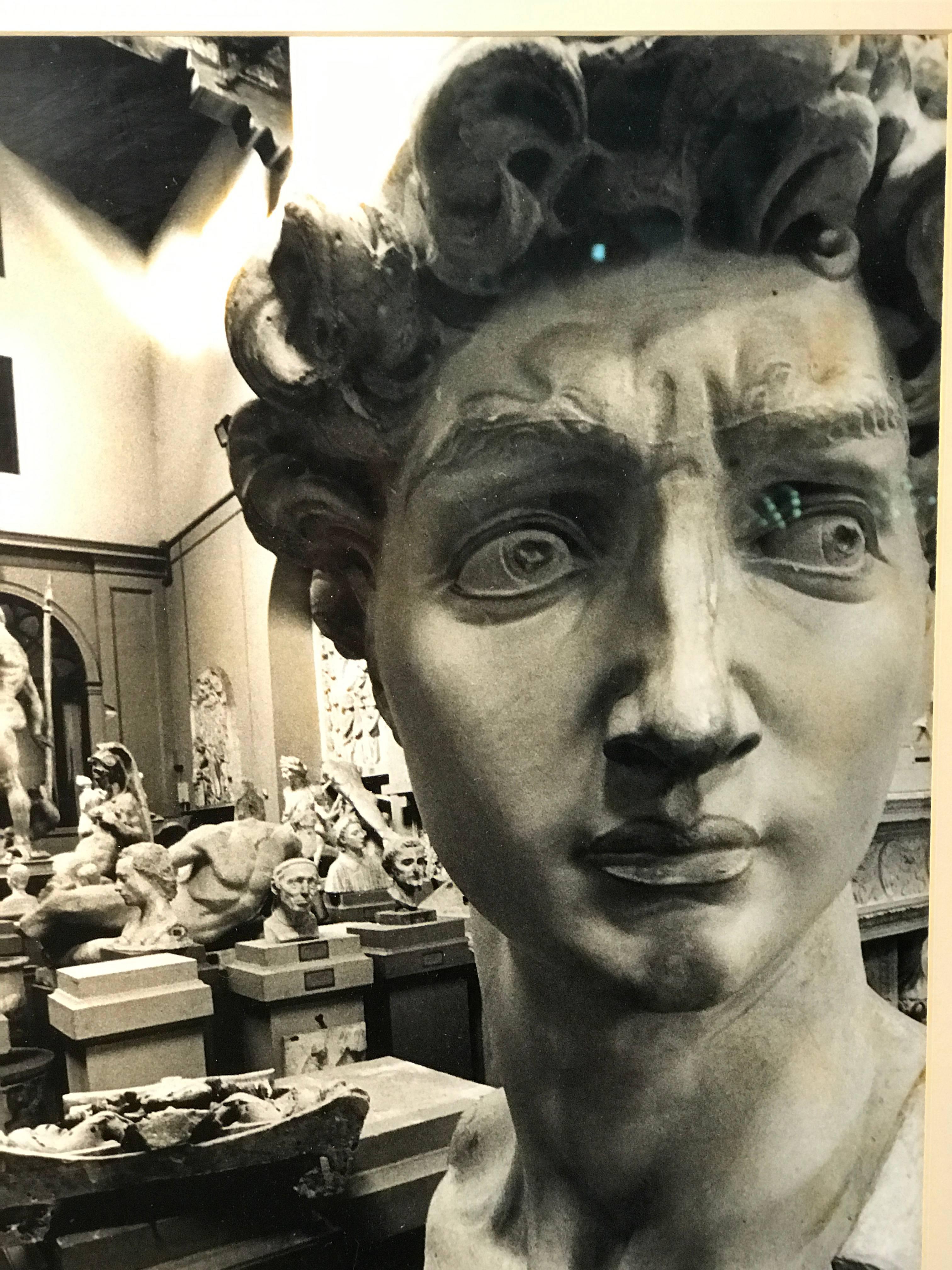 Contemporary Set of Two Exceptional Quality Photographs of Roman Busts Signed and Dated For Sale