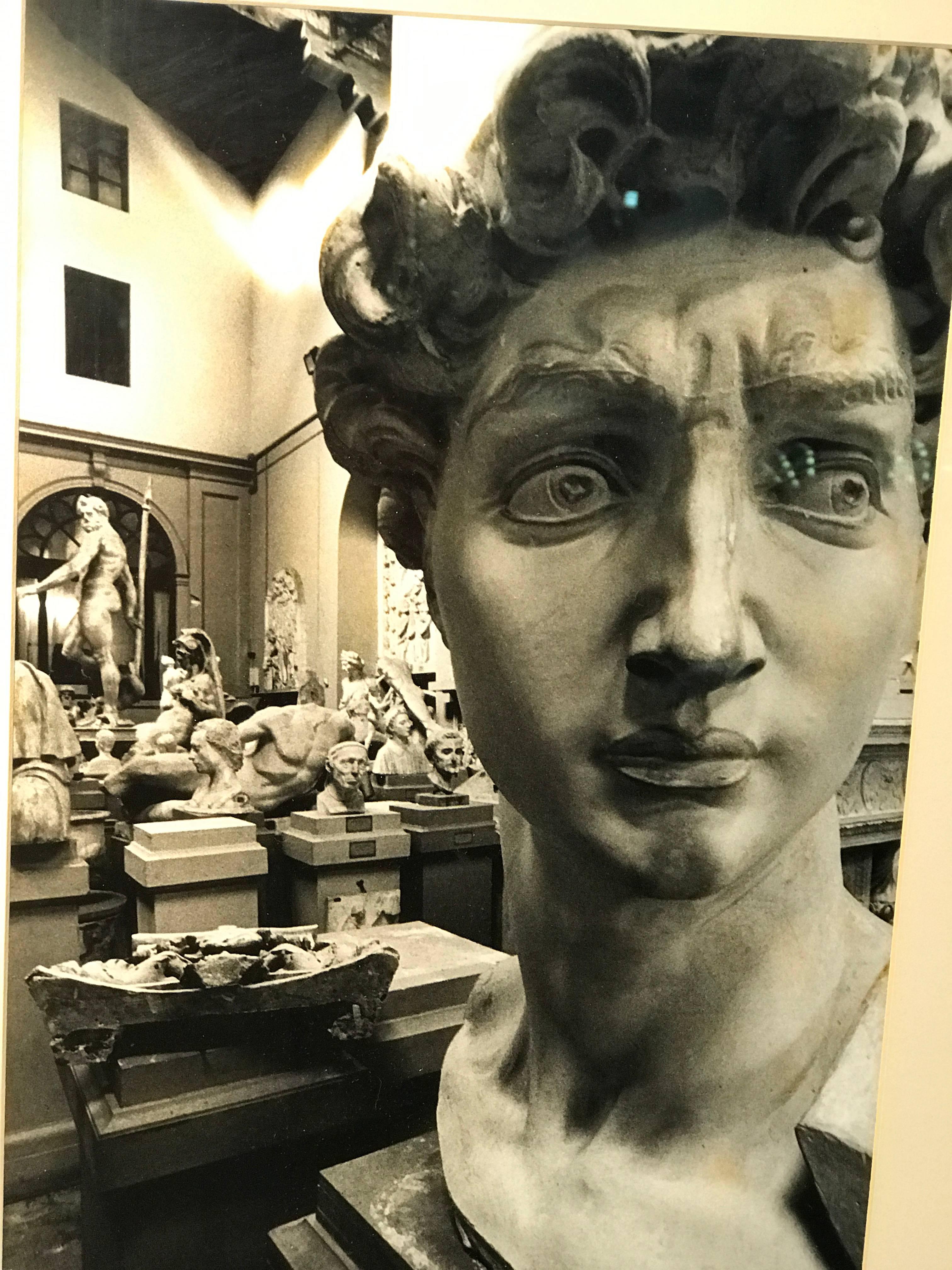Photographic Paper Set of Two Exceptional Quality Photographs of Roman Busts Signed and Dated For Sale