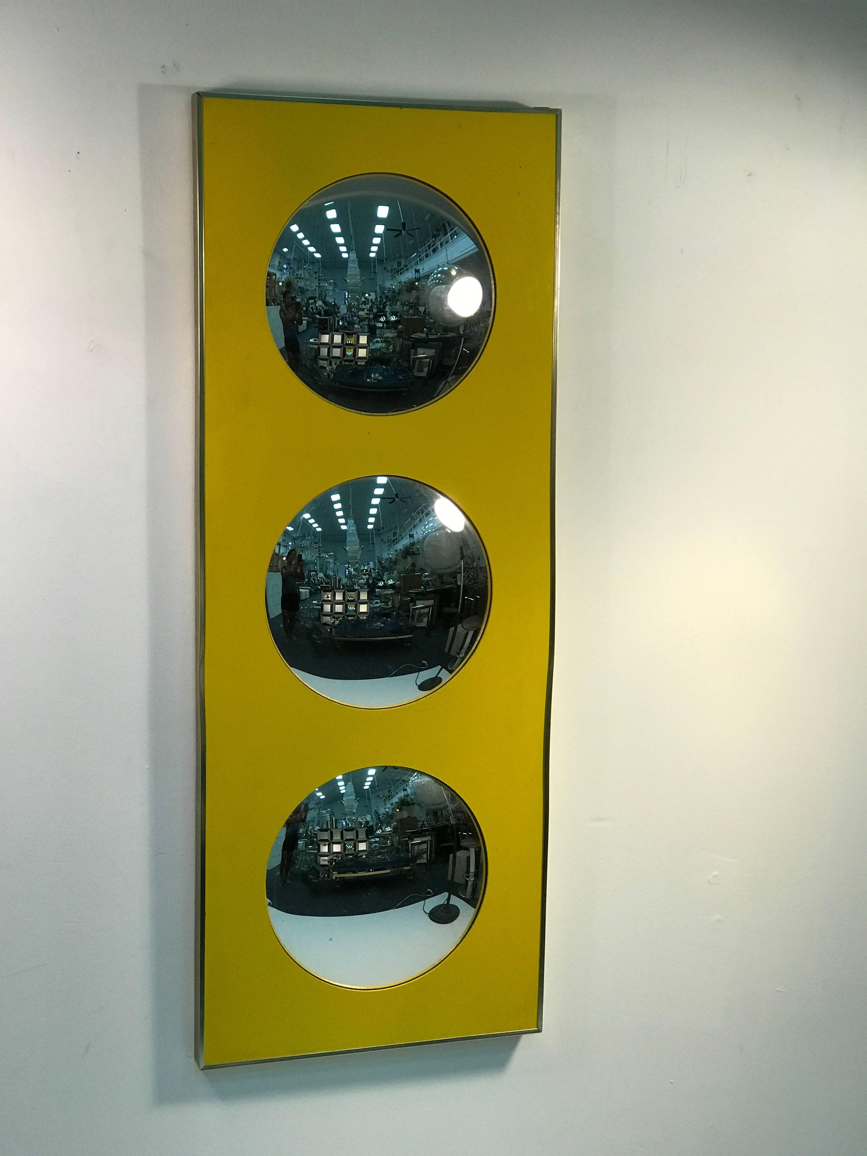 Iconic Pop Art Bubble Framed Wall Mirror by Turner In Good Condition For Sale In Mount Penn, PA