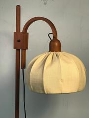 Exceptional Danish Modern Teak Floor Lamp with Adjustable Light