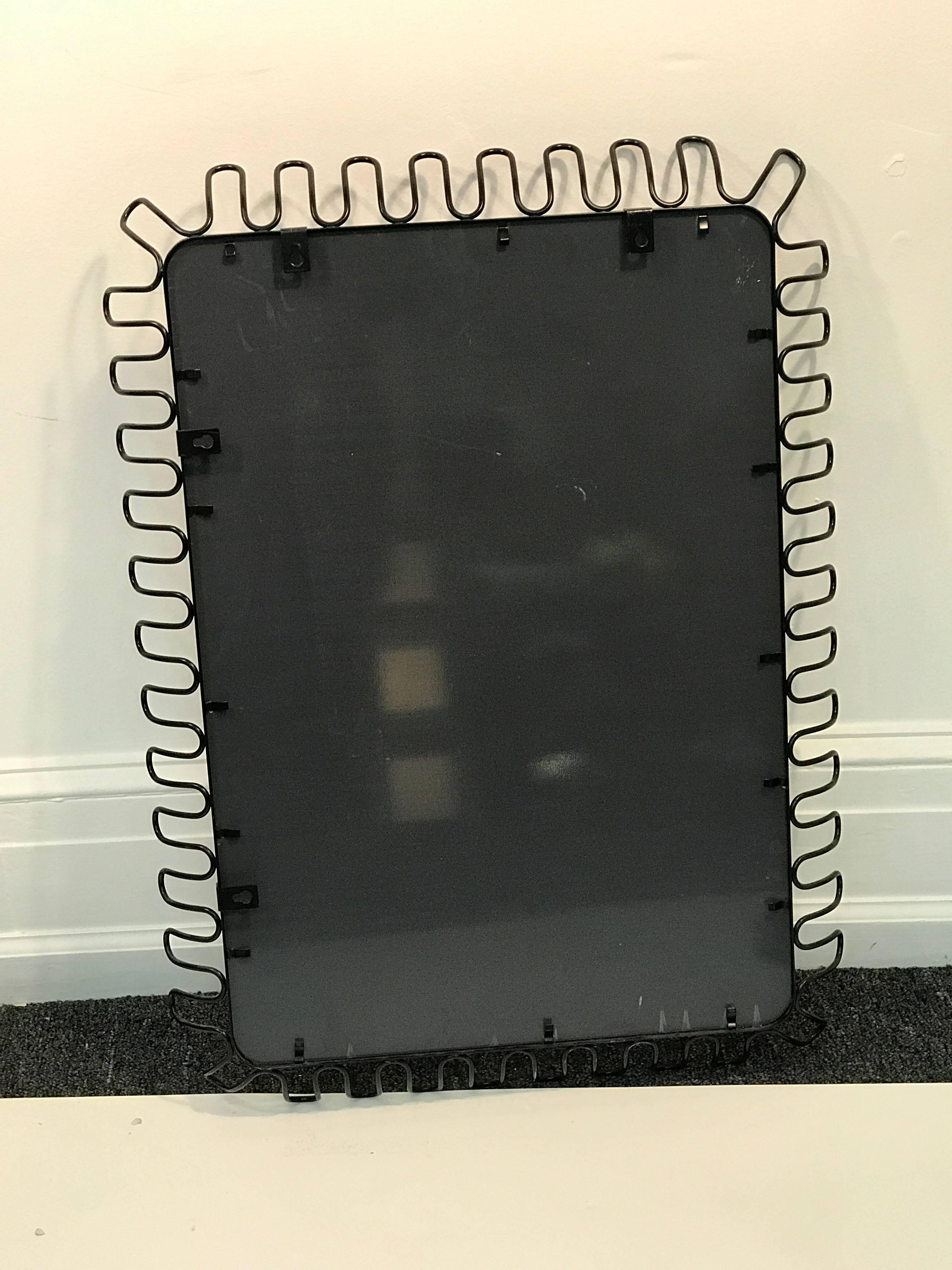 Beautiful Modern Mirror in the Manner of Jean Royere For Sale 2