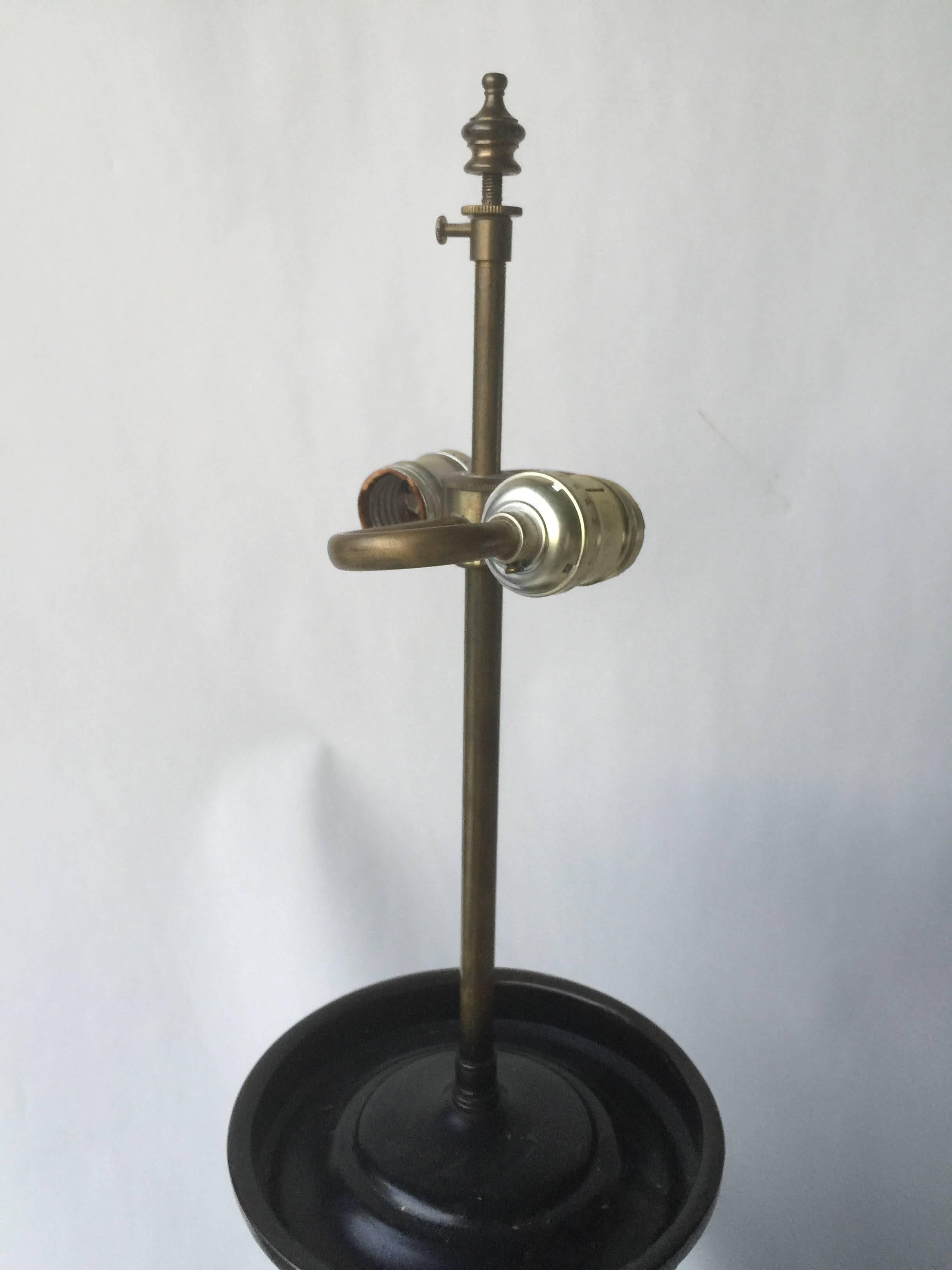 Pair of 19th Century Japanese Bronze Meiji Period Lamps For Sale 5