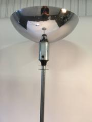 Modernist Art Deco Nickeled Bronze Torchiere Lamp